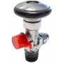 Multi-use Safety Cap/Plug with Blow Out tab - 100 Pack - Red
