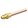 Hard "K" copper 1/4" dip tube, 53” overall length with inlet, + brass ¼" MNPT fitting