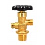 Carbon Dioxide CO2 Cylinder Valve, CGA 320, Lexan Hand-Wheel - GV32051-28LX
