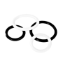 25 Pk O-Rings, 3/4" or .750 16UNF2A  (NOT O2 Compatible)
