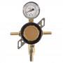 Taprite, Secondary Beer Regulator, 1P1P, 3/8" Barb In/Thru, 5/16" Barb Shut-off, 60lb Gauge