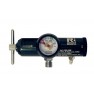 EMS Oxygen Regulator - 25 LPM, CGA 870 w/ Dual D.I.S.S & Barb