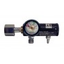 EMS Oxygen Regulator - 25 LPM, CGA 540 w/ Dual D.I.S.S & Barb