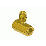 GGA680, Brass CGA Manifold Coupler Tee