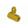 GGA702, Brass CGA Manifold Coupler Tee