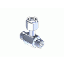 GGA326, Chrome Plated Brass CGA Manifold Coupler Tee