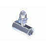 GGA500, Chrome Plated Brass CGA Manifold Coupler Tee
