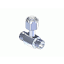 GGA540, Chrome Plated Brass CGA Manifold Coupler Tee