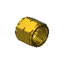 Western #8 - Nut, FUEL, B-SIZE, 9/16-18LH-INT