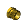 Western #301-1 - Hex Nut, CGA 520, .895-18 NGO RH-EX x 1/4 NPTF