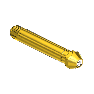 Nipple, CGA 300, 1/4NPTM, 3.5