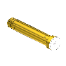 Nipple for Installed Filter, CGA 320, 1/4NPTM, 3