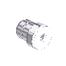 Western #SS-333M1 - Countersunk Nipple, CGA 320 and CGA 330, 1/4