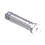 Threaded Inlet Nipple, CGA 330, 1/4NPTM, 2.5