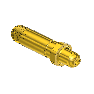 Western #83-sf - Nipple For Installed Filter, CGA 350, 1/4nptm, 2.5