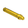 Threaded Inlet Nipple, CGA 350, 1/4NPTM, 3.5