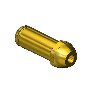 Western #15-8M1 - Countersunk Nipple, CGA 500/CGA 510/CGA 580/CGA 590,, 1/4