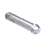Western #SS-15-3CV - Check Valve Nipple, CGA 510/CGA 580/CGA 590, 1/4NPTM, 3.0