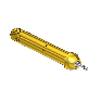 Nipple - Residual Pressure Valve, CGA 500/CGA 510/CGA 580/CGA 590,MONEL PIN