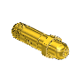 Nipple, CGA 540, 1/4NPTM, 2.125
