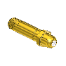 Western #66-sf - Nipple,  CGA 540/ CGA 555, 1/4npt, 2.5