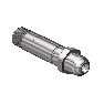 Western #SS-63 - Nipple, CGA 540, 1/4NPTM, 2.5