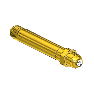 Nipple, CGA 540/ CGA 555, 1/4 NPTM, 3.5