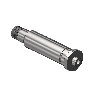 Nipple, CGA 660, 1/4 NPTM, 3.5