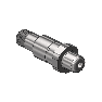 Western #SS-60-3 - Nipple, CGA 677, 1/4 NPTM, 2.5