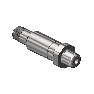 Nipple, CGA 677, 1/4 NPTM, 3