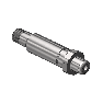 Nipple, CGA 677 , 1/4 NPTM, 3.5