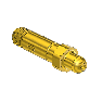Countersunk Nipple for Installed Filter, CGA 346, 1/4NPTM, 2.5