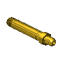 Threaded Inlet Nipple, CGA 346, 1/4NPTM, 3.5