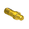 Nipple, CGA 346, 9/16-25 UNS, 2.125