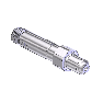 Check Valve Nipple, CGA 347, 1/4NPTM, 3.0
