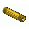 Round Brass Nipple