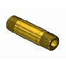 Round Brass Nipple