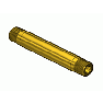 Round Brass Nipple